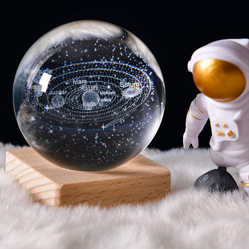 3D Galaxy Crystal Ball Night Light | Kalsten