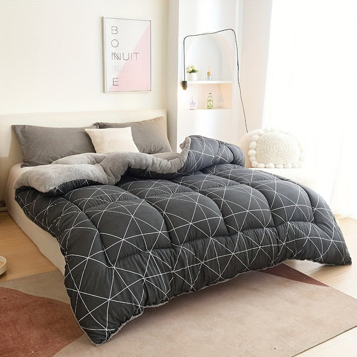 Luxury All-Season Duvet Insert with Geometric Patterns Kalsten