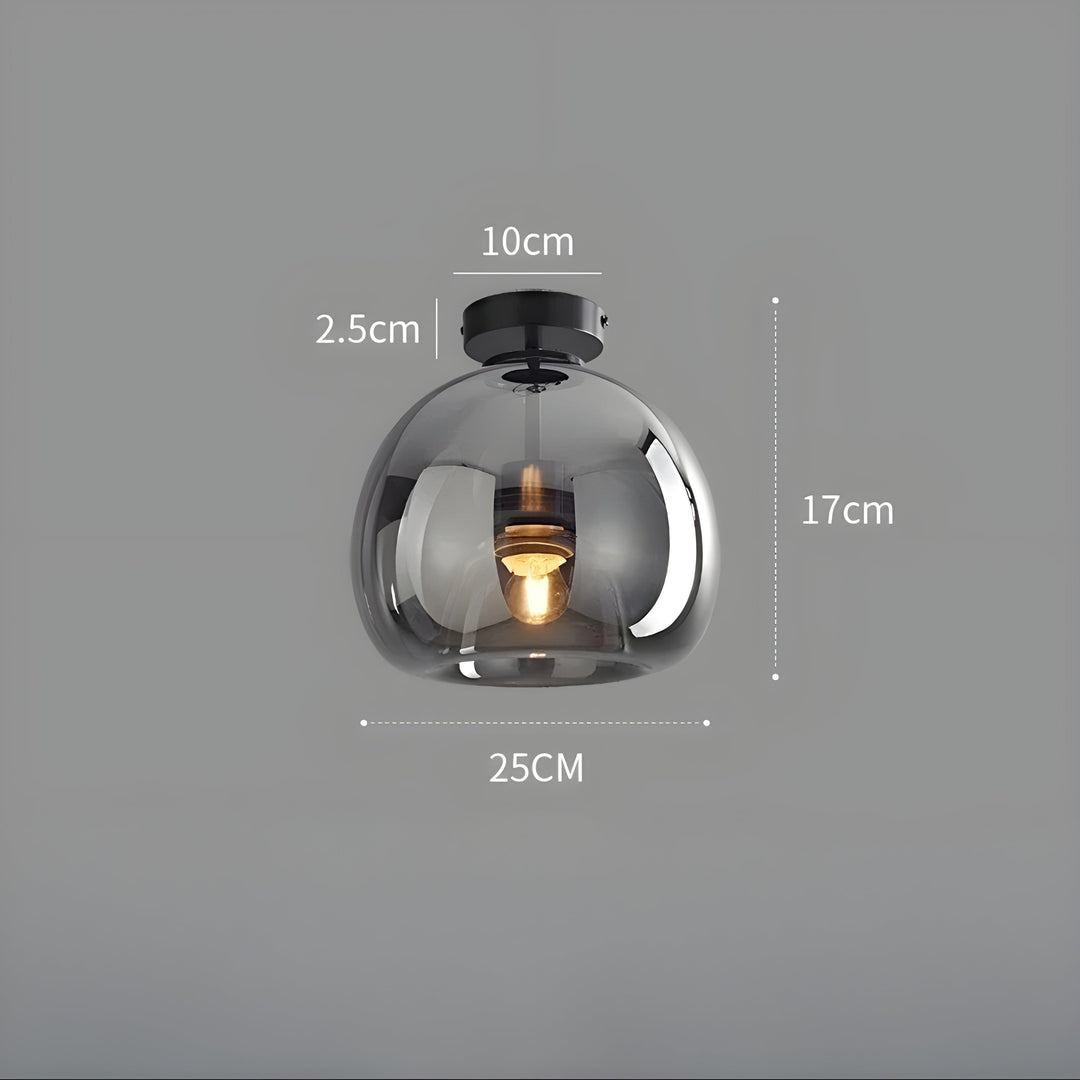LustroCeil Light - Minimalist Glass Ceiling Light | Kalsten
