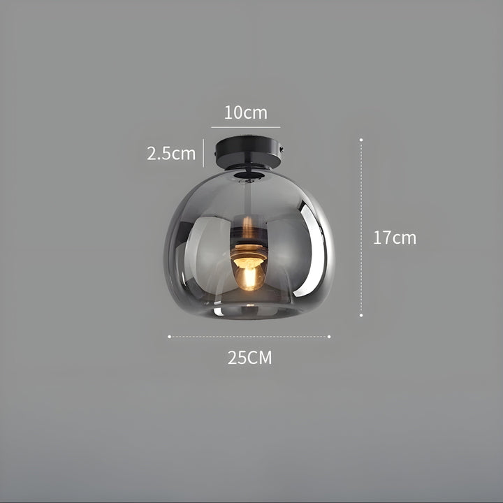 LustroCeil Light - Minimalist Glass Ceiling Light | Kalsten
