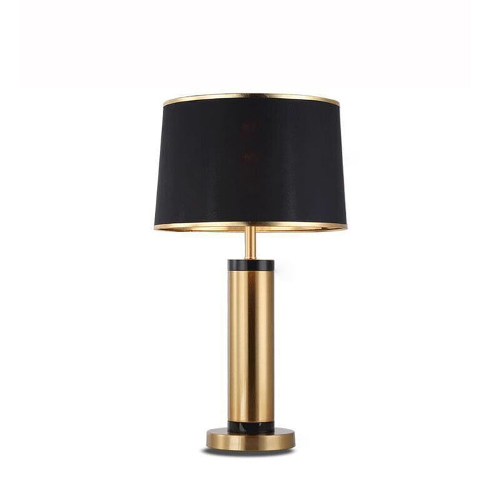 Modern Transitional Cylinder Iron Fabric 1-Light Table Lamp for the Living Room | Kalsten