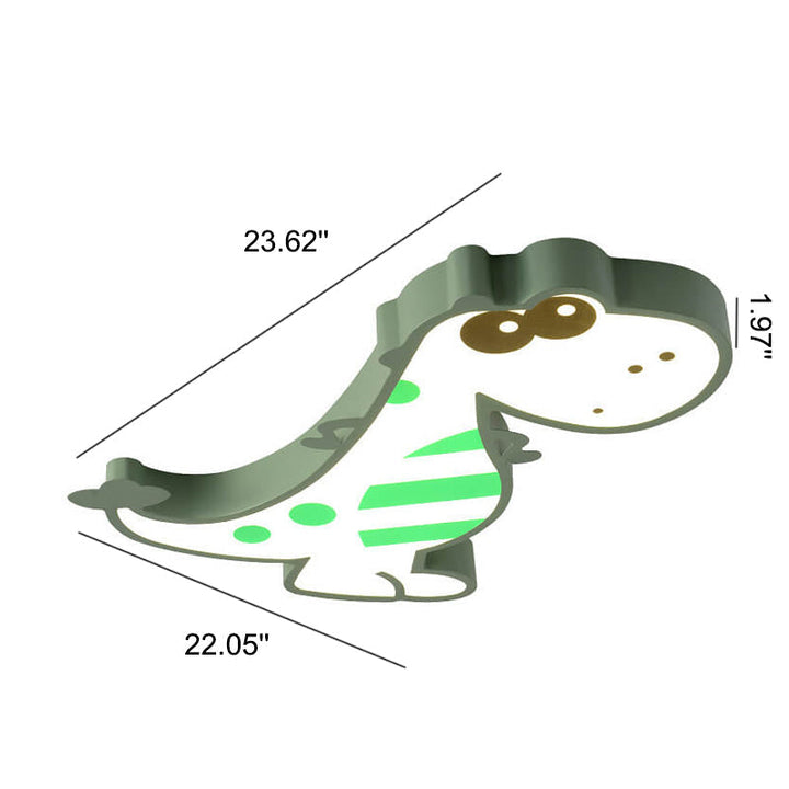 Kalsten | DinoBright LED Ceiling Light | Creative Dinosaur Design | Children's Room Lamp | Warm & White Light | Dimmable