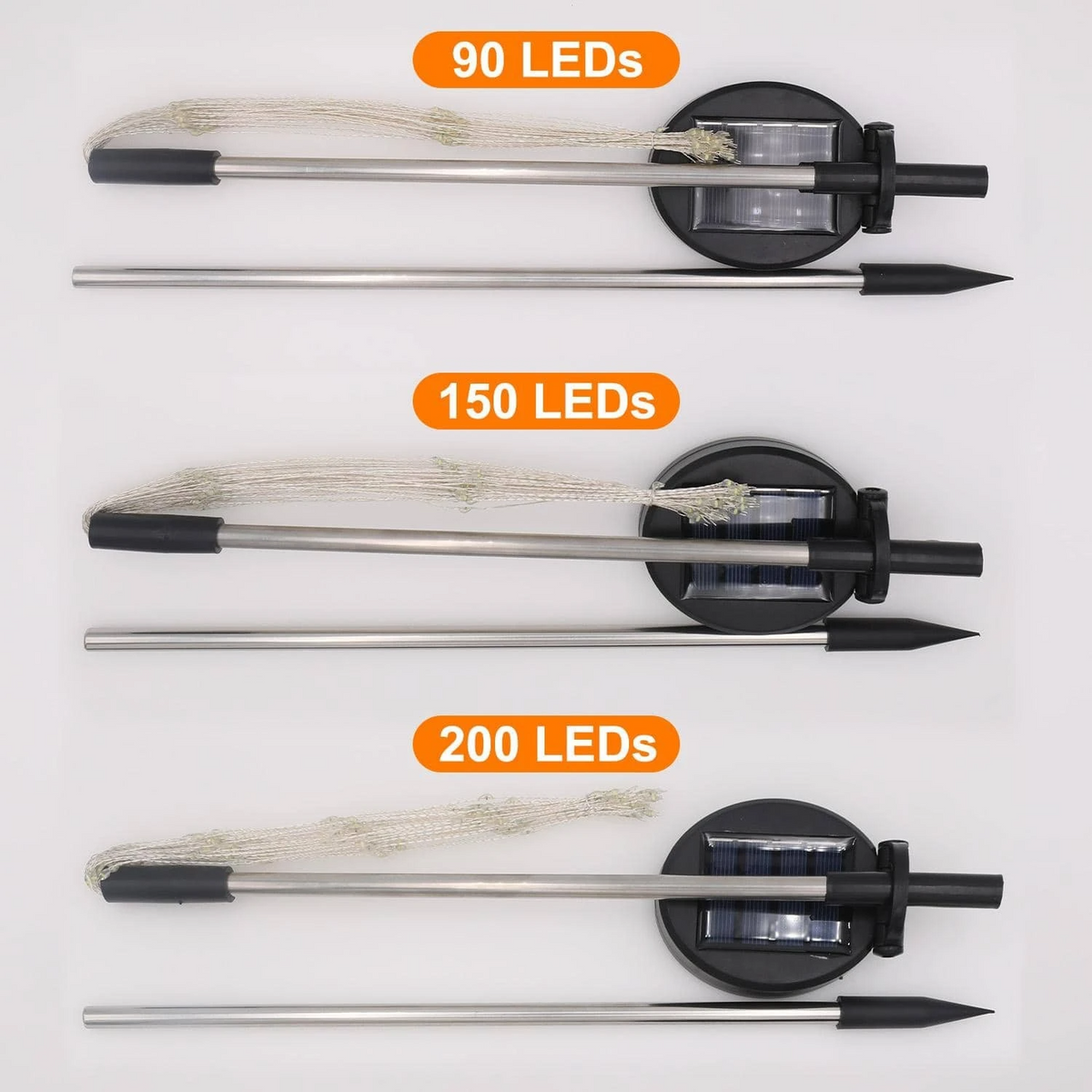 4-pack Solar Fireworks Garden Lights - Weatherproof LED Decorative Lighting, Solar Energy for Garden and Patio | Karnz