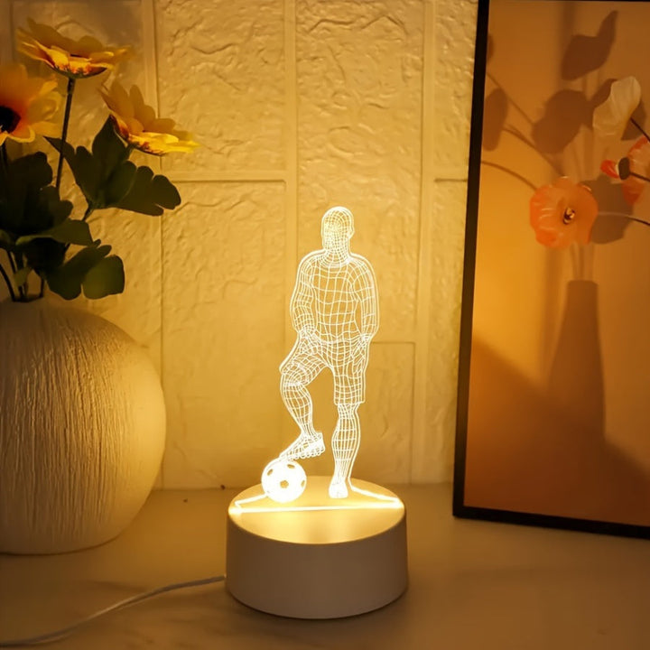 SportGlow - LED Table Lamp with 3D Football Design Kalsten
