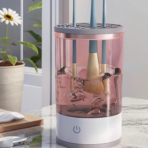 Skanto | Makeup Brush Cleaner | BrushPure Automatic Cleaning & Drying | Compact 16x9cm