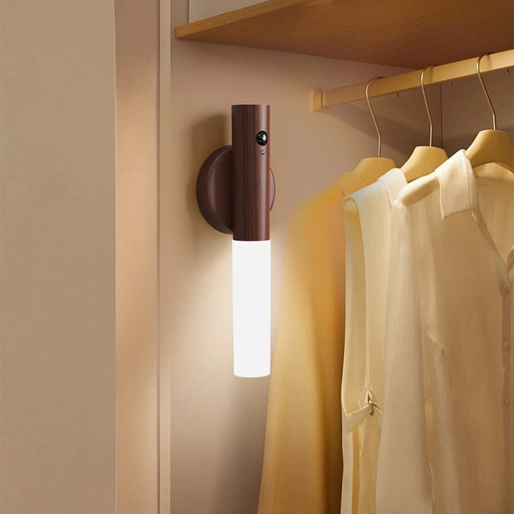 Wood LED Motion Sensor Wall Lamp Kalsten
