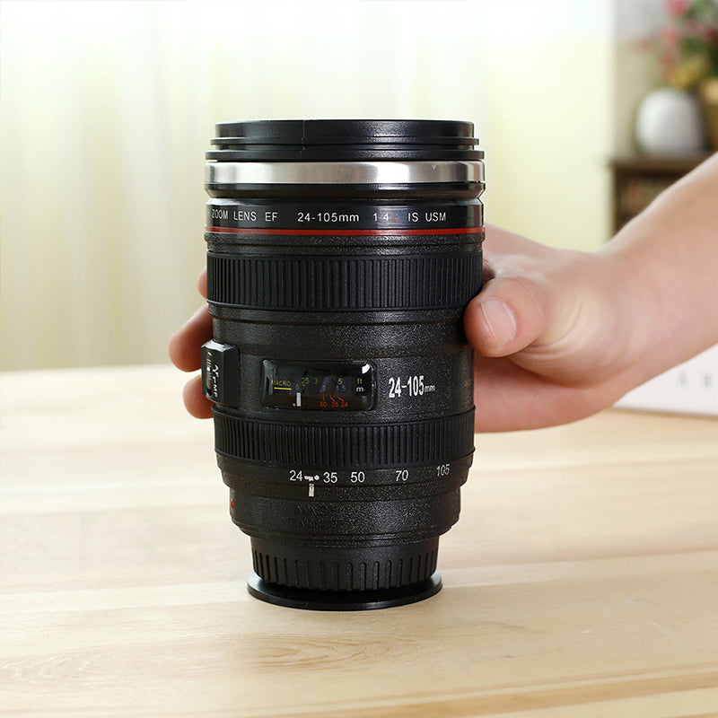 Camera Lens Inspired Insulated Cup Coffee Mug | Karnz