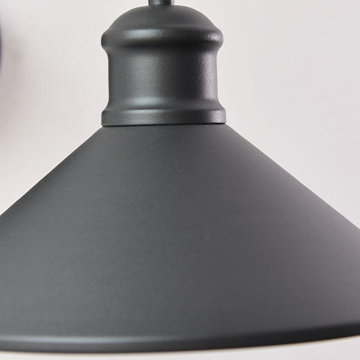 Modern Minimalist Cone Iron 1-Light Wall Sconce Lamp For Outdoor Patio | Kalsten
