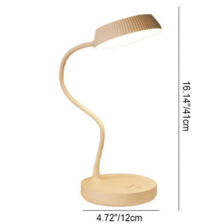LumaPlate Minimalist LED Table Lamp | USB Charging | Eye Protection | Touch Control | Modern Design | Kalsten