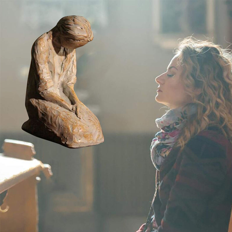 Kalsten | Sweet Hour of Prayer, beautiful hand-cast inspiring sculpture of a praying woman