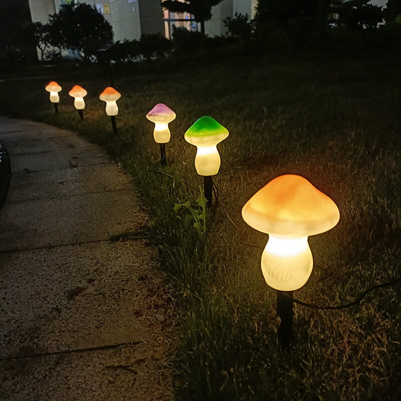 Solar Outdoor Mushroom Shape LED Garden Lawn Ground Insert Landscape Light | Kalsten