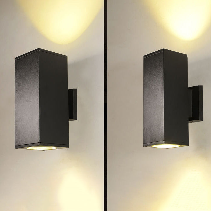 Modern Minimalist Square Column LED Luminous Outdoor Waterproof Wall Sconce Lamp | Kalsten