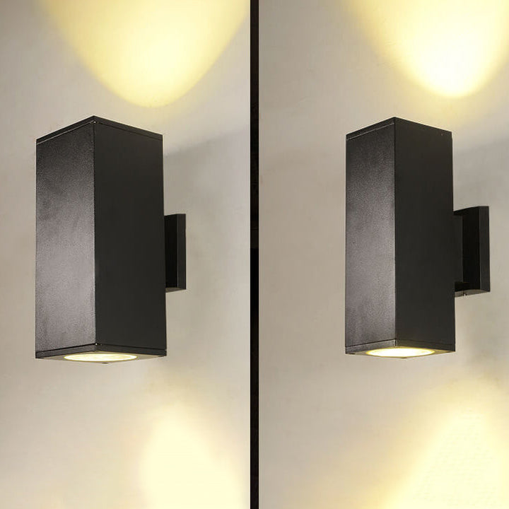Modern Minimalist Square Column LED Luminous Outdoor Waterproof Wall Sconce Lamp | Kalsten