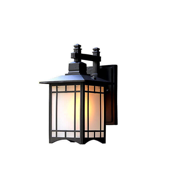 Modern Waterproof Solar Aluminum Chinese Pavilion Shape 1-Light Wall Sconce Lamp | Kalsten