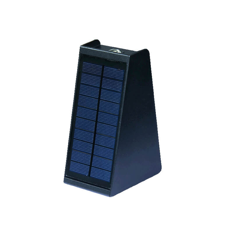 Simple Solar Trapezoid Outdoor Waterproof Up and Down Lights LED Wall Sconce Lamp | Kalsten