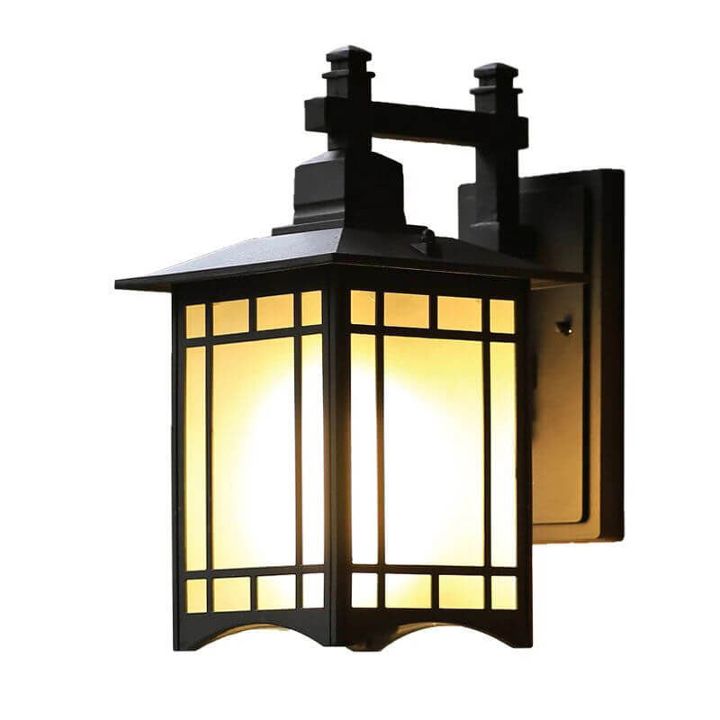 Modern Waterproof Solar Aluminum Chinese Pavilion Shape 1-Light Wall Sconce Lamp | Kalsten