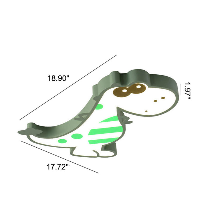 Kalsten | DinoBright LED Ceiling Light | Creative Dinosaur Design | Children's Room Lamp | Warm & White Light | Dimmable