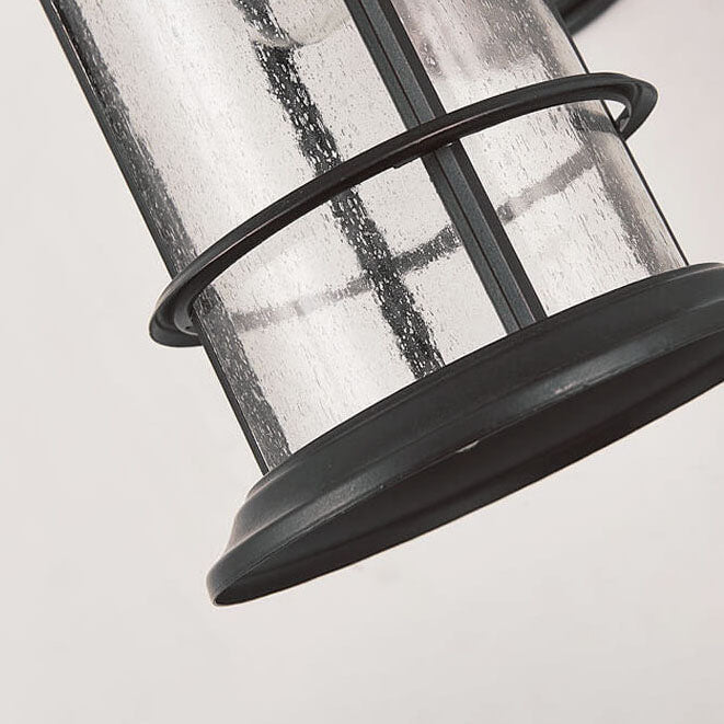 Industrial Vintage Bubble Glass Column 1-Light Outdoor Waterproof Wall Sconce Lamp | Kalsten