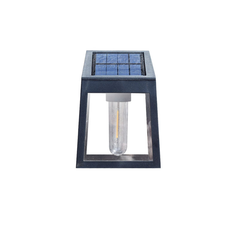 Modern Square Plastic Solar LED Outdoor Waterproof Garden Landscape Wall Sconce Lamp | Kalsten