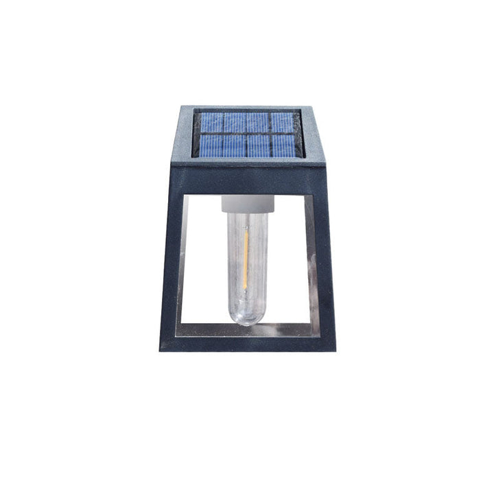 Modern Square Plastic Solar LED Outdoor Waterproof Garden Landscape Wall Sconce Lamp | Kalsten