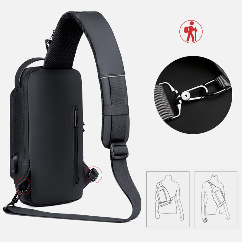 Men's Casual Multifunctional Anti-theft Chest Bag | Karnz