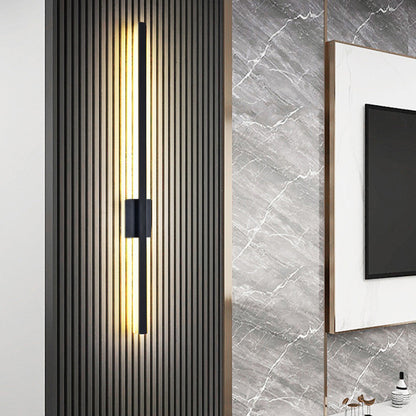 BowLift | Industrial Minimalist Long LED Iron Wall Lights for Contemporary Living Room Décor and Stylish Illumination