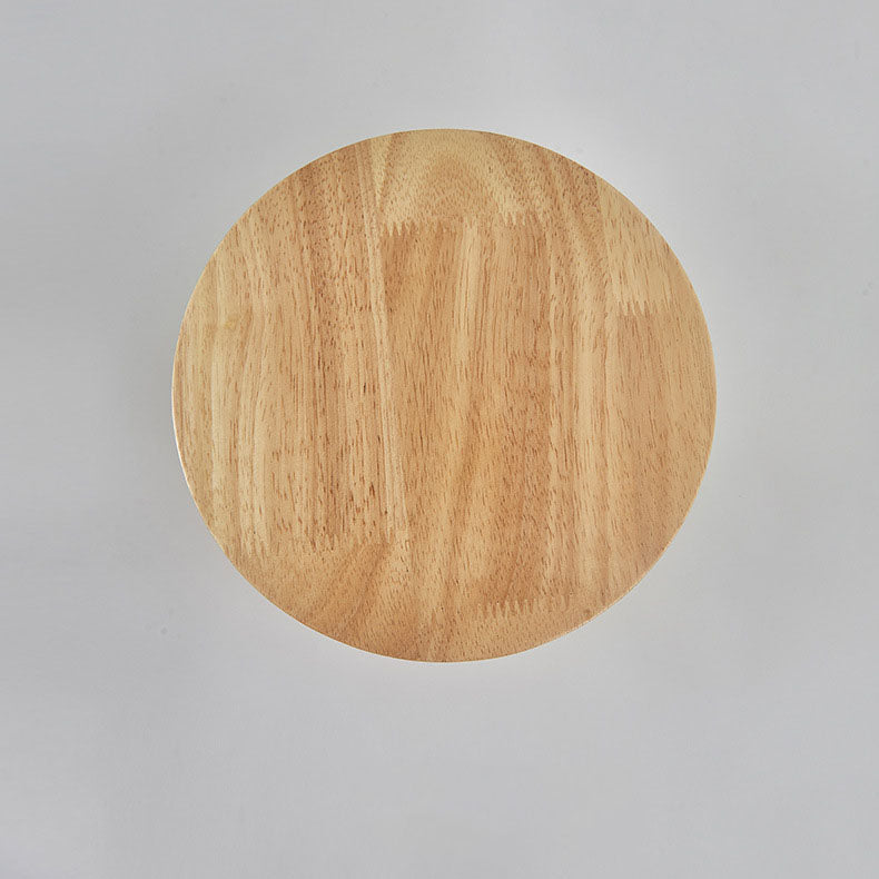 Modern Minimalist Round Irregular Oval Wood LED Wall Light Lamp for Living Room | Kalsten