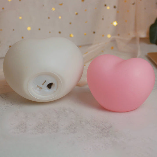 LuvSphere Silicone LED Night Light | Heart-Shaped Design | Table Lamp | Warm Mood Light | Decorative | Kalsten