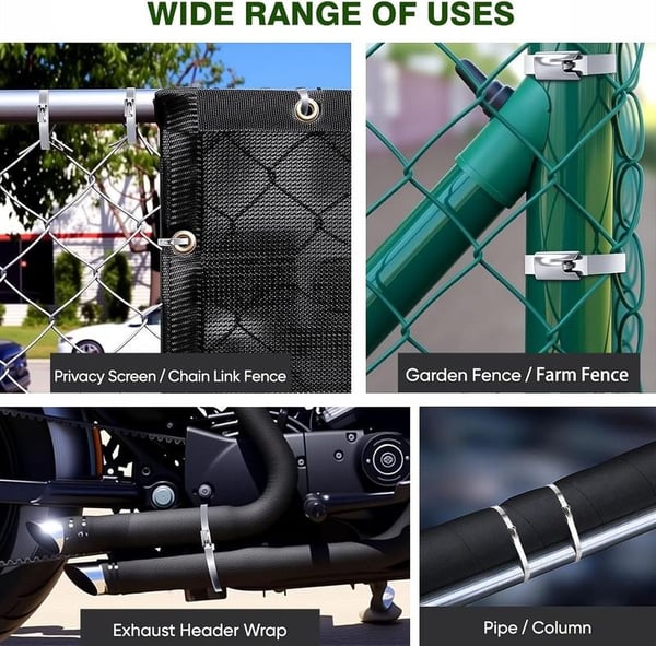 Stainless steel cable tie gun with 100 cable ties | Kalsten