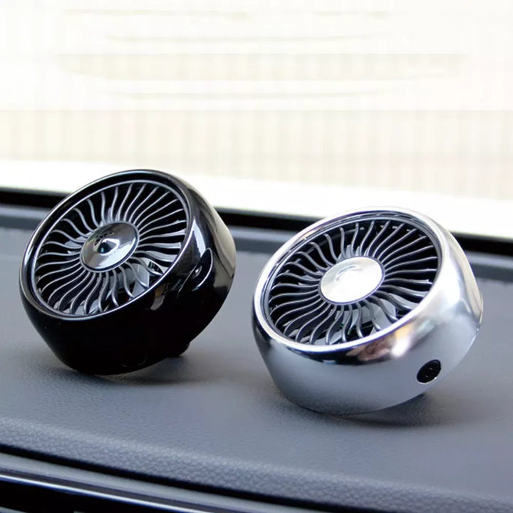 USB Car Vent Fan with 3 Speeds & Colorful LED Light | Kalsten
