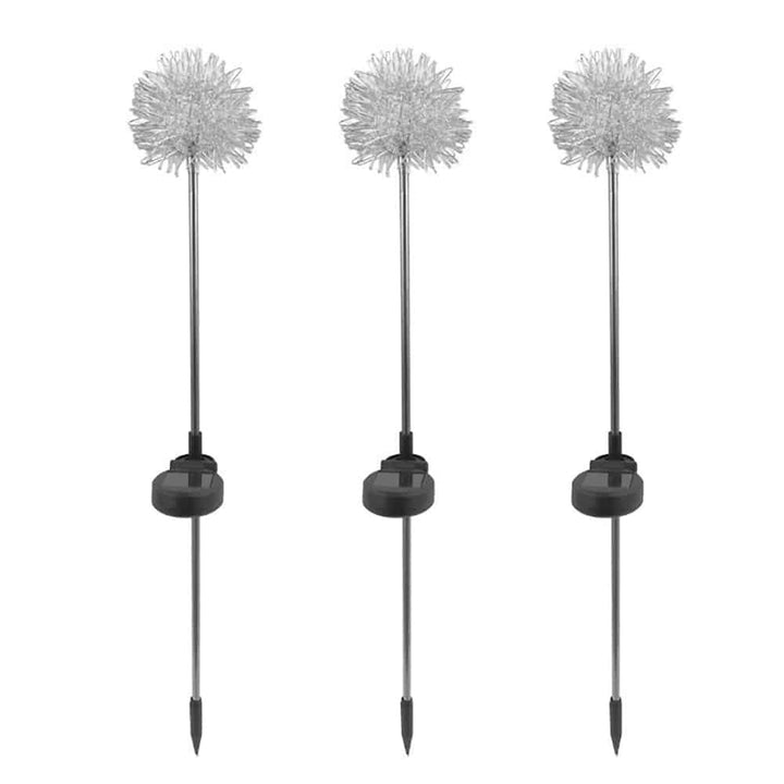 Solar LED Garden Light (2 pieces) Dandelion Design with Spike | Kalsten