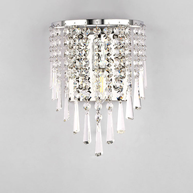 Luxury Octagonal Pearl Crystal Wall Lamp – Living Room