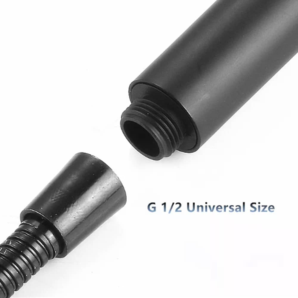 Shower head with 5 functions - black | Kalsten