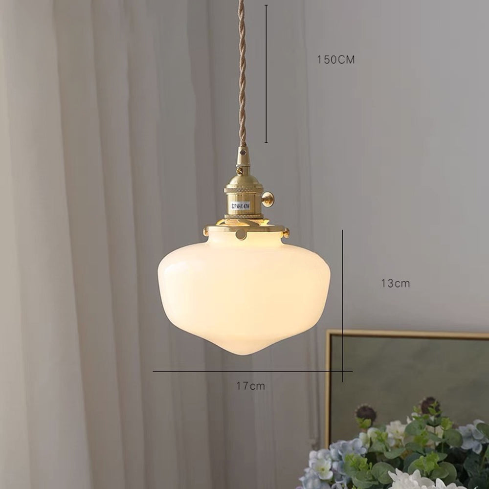 Retro Lantern Glass Pendant Hanging Light | Kalsten