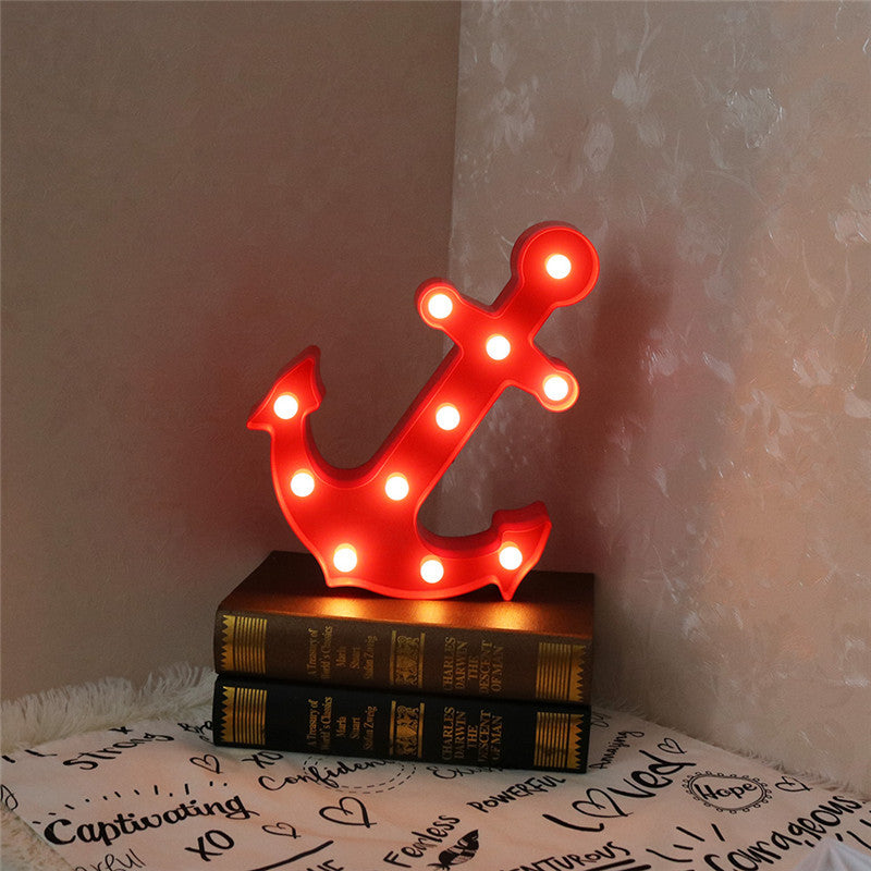 Scandinavian modern Boat Anchor ABS Battery LED Wall Sconce Lamp | Kalsten
