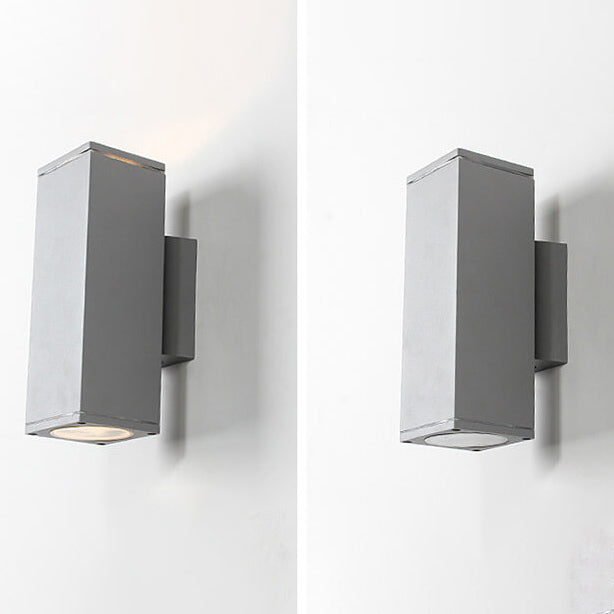 Modern Minimalist Square Column LED Luminous Outdoor Waterproof Wall Sconce Lamp | Kalsten