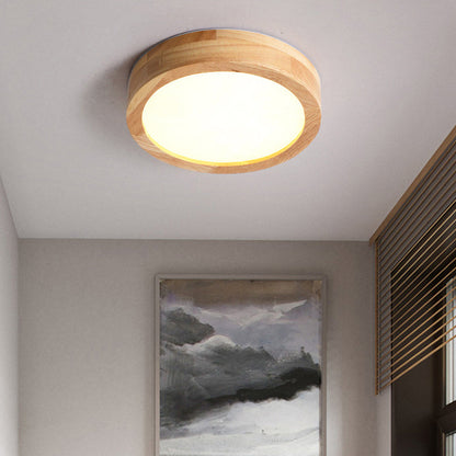 BowLift | Ceiling Light Wooden LED Flush Mount Fixture