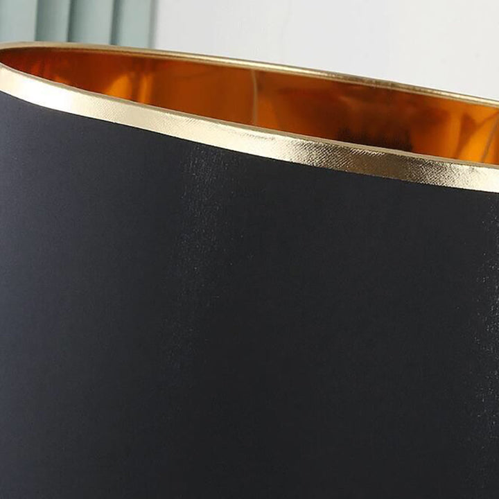 Modern Transitional Cylinder Iron Fabric 1-Light Table Lamp for the Living Room | Kalsten