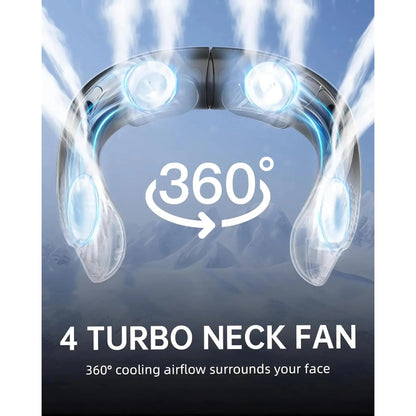 Portable neck fan with rechargeable cooling for outdoor sports | Brehn