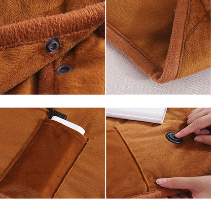 Skanto | CozyCharge – Portable USB Heated Blanket for Instant Warmth Anywhere