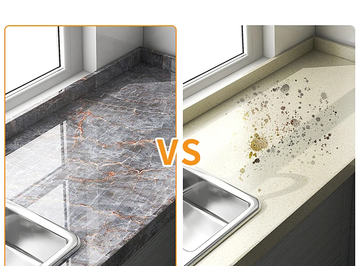 MarbraGuard – Self-adhesive oil-resistant kitchen film Kalsten