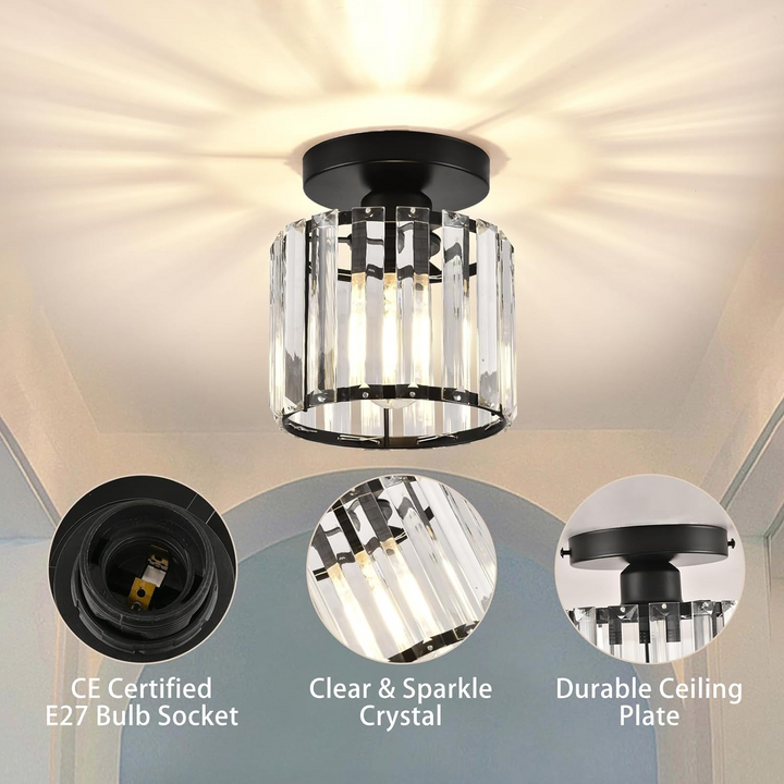 Modern Crystal Ceiling Lamp - CrystalGlow | Kalsten
