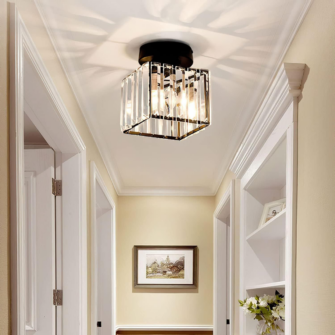 Modern Crystal Ceiling Lamp - CrystalGlow | Kalsten