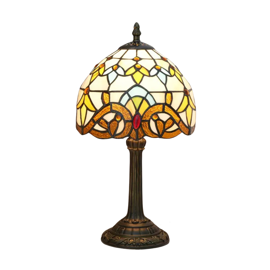VerreMystique Tiffany Lamp – Timeless Stained Glass Table Lamp for Warm Ambient Lighting | Kalsten