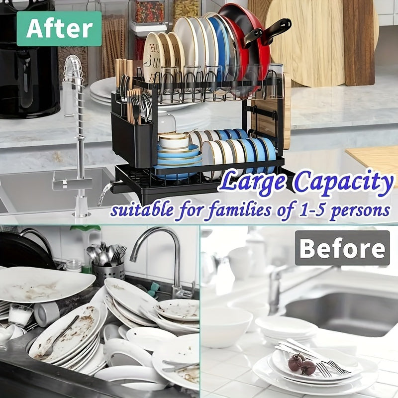 Draining rack 2 tiers with drainage | Kalsten