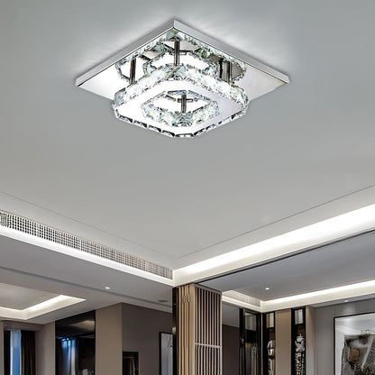 Skanto | Modern Crystal LED Flush Mount Ceiling Light