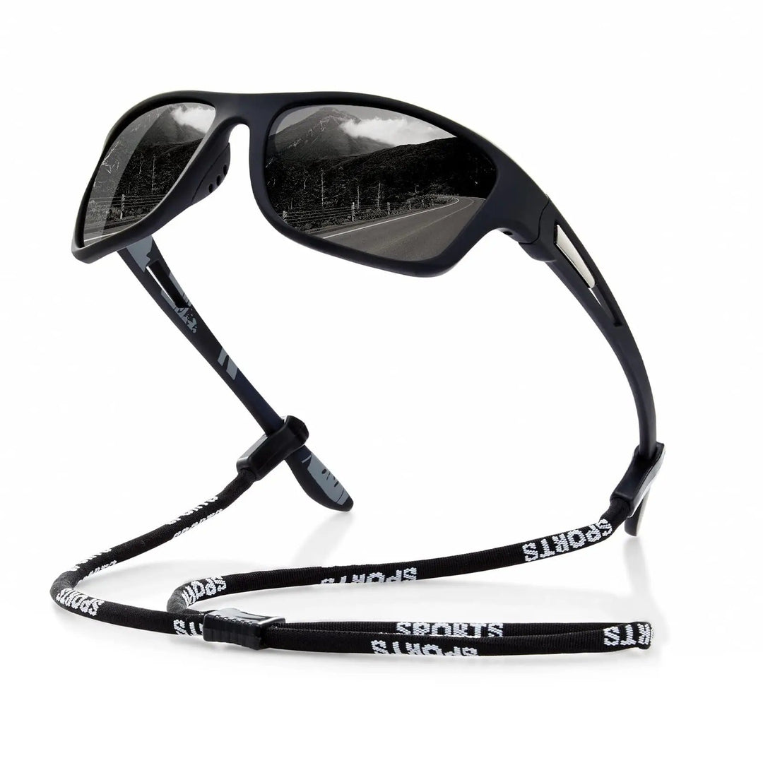 Kalsten | Mens Polarised Sports Sunglasses UK – UV400 Wrap Around Sunglasses for Cycling, Running & Outdoor Activities | Lightweight & Glare Protection