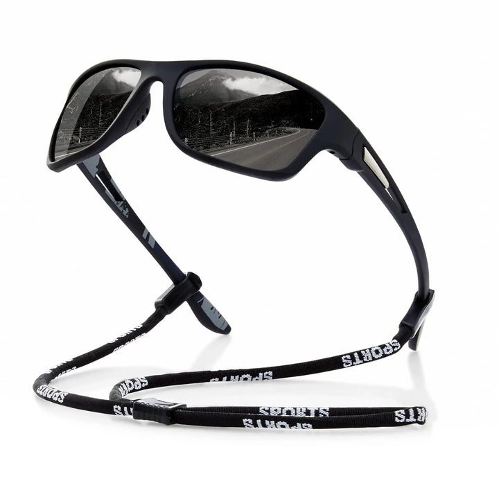 Kalsten | Mens Polarised Sports Sunglasses UK – UV400 Wrap Around Sunglasses for Cycling, Running & Outdoor Activities | Lightweight & Glare Protection