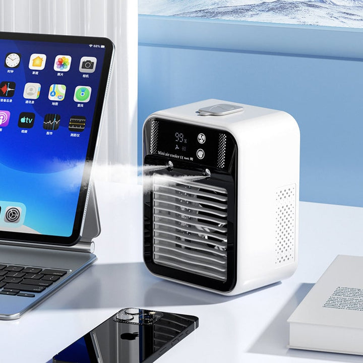 Portable 3-In-1 Cooling Fan with 2-Speed Mist | Kalsten