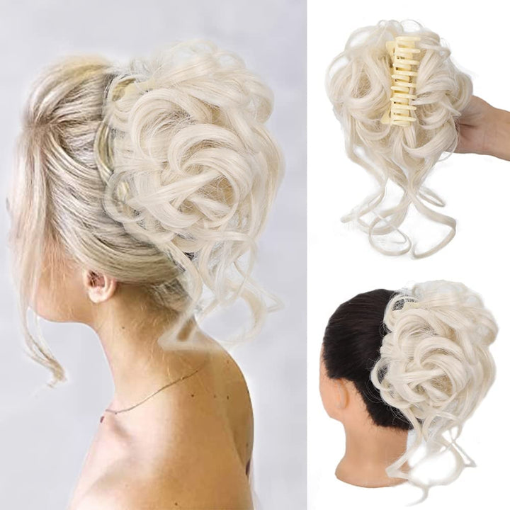 Curly Bun Hair Claw Clips Kalsten